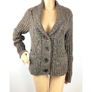 Ruff Hewn Chunky Knit Cardigan Sweater Size Large